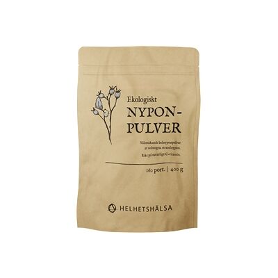Helhetshälsa Nyponpulver eko 400 gram Helhetshälsa Nyponpulver eko 400 gram