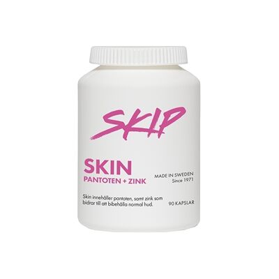 Skip SKIN Pantoten + Zink 90 kapsler Skip SKIN Pantoten + Zink 90 kapsler