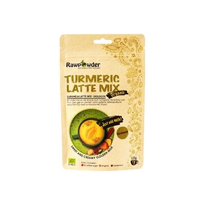 Rawpowder Turmeric latte mix cardamom 125 gram Rawpowder Turmeric latte mix cardamom 125 gram