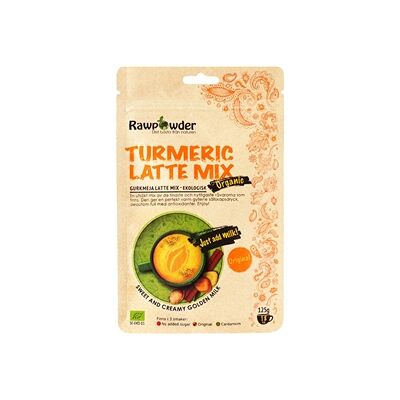 Rawpowder Turmeric latte mix original 125 gram Rawpowder Turmeric latte mix original 125 gram