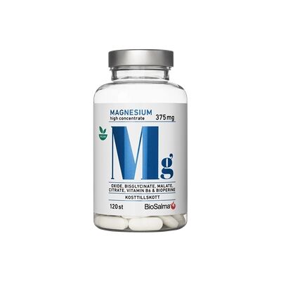 BioSalma Magnesium 375mg 120 tabletter BioSalma Magnesium 375mg 120 tabletter
