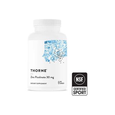 Thorne Zinc Picolinate 30mg 180 kapsler Thorne Zinc Picolinate 30mg 180 kapsler
