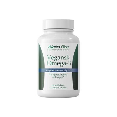 Alpha Plus Vegansk Omega-3 60 kapsler Alpha Plus Vegansk Omega-3 60 kapsler