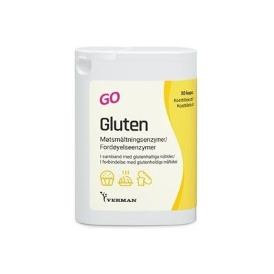 Verman Gluten GO 30 kapsler Verman Gluten GO 30 kapsler