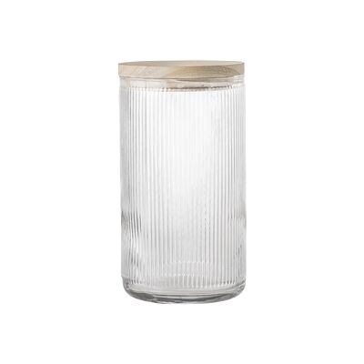 Bloomingville Oppbevaringskrukke med trelokk 21,5 cm Bloomingville Oppbevaringskrukke med trelokk 21,5 cm