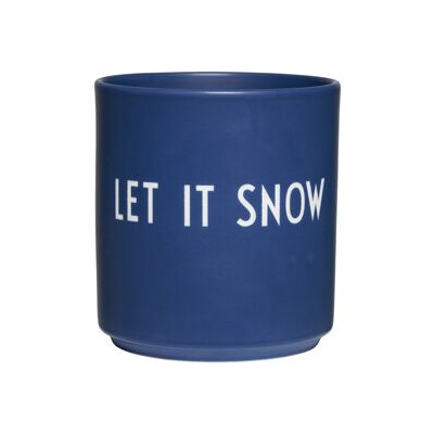 Design Letters Favoritkopp Let it snow / Midnight Blue Design Letters Favoritkopp Let it snow / Midnight Blue