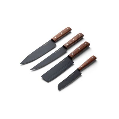 Orrefors Jernverk Kjøkkenkniver 4-pack Svart 1 set Sort Orrefors Jernverk Kjøkkenkniver 4-pack Svart 1 set Sort