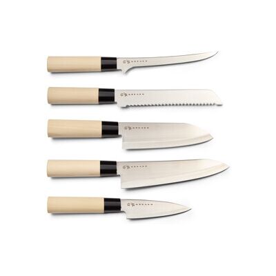 Satake Houcho Knivsett i Balsaboks 5 kniver 1 set Satake Houcho Knivsett i Balsaboks 5 kniver 1 set