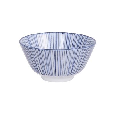 Tokyo Design Studio Nippon Blue Rice Bowl 12 cm Lines Tokyo Design Studio Nippon Blue Rice Bowl 12 cm Lines