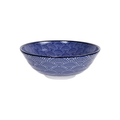 Tokyo Design Studio Nippon Blue Soba Bowl 21 cm Dots Tokyo Design Studio Nippon Blue Soba Bowl 21 cm Dots