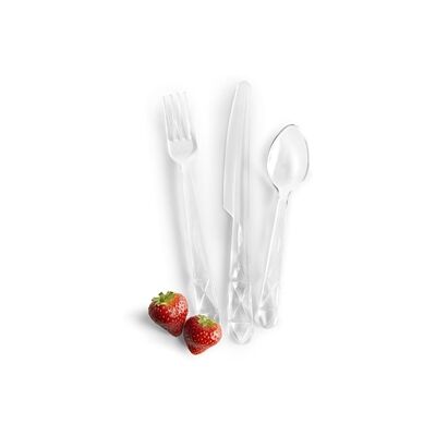 Sagaform Gjenbrukbart plastpiknik bestikk - 12 stk Sagaform Gjenbrukbart plastpiknik bestikk - 12 stk