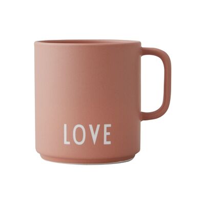 Design Letters Favoritkopp med håndtak Love / Nude Design Letters Favoritkopp med håndtak Love / Nude