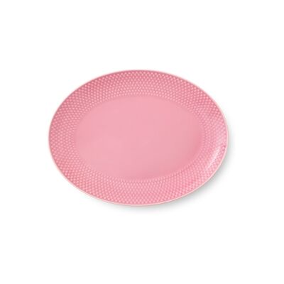 Lyngby Rhombe Color Ovalt Serveringsfat - Rose - Serving Platter Lyngby Rhombe Color Ovalt Serveringsfat - Rose - Serving Platter