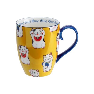 Tokyo Design Studio Kawaii krus 380ml Yellow Classic Cat Tokyo Design Studio Kawaii krus 380ml Yellow Classic Cat