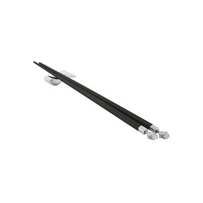 Alessi Alessandro Chopsticks 2-pakning med holder 1 set Alessi Alessandro Chopsticks 2-pakning med holder 1 set