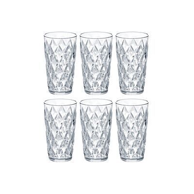 Koziol Crystal glass Høye 6-pack 6 stk/pakke Transparent Koziol Crystal glass Høye 6-pack 6 stk/pakke Transparent