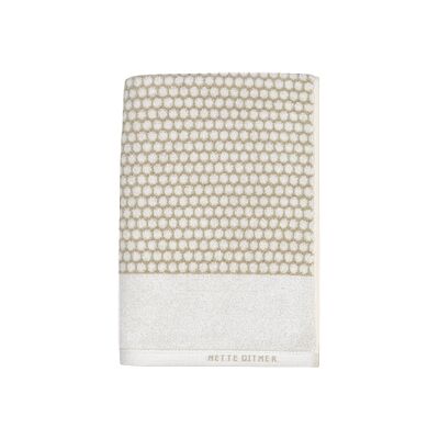 Mette Ditmer - Grid Badehåndkle - 70x140cm - Sand / Off-white Mette Ditmer - Grid Badehåndkle - 70x140cm - Sand / Off-white