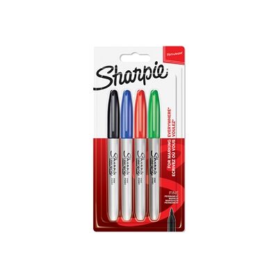 Sharpie Fine Marker Pen Basic 1,0 mm 4-p Sharpie Fine Marker Pen Basic 1,0 mm 4-p