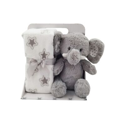 Carlobaby Fleecepledd & Kosedyr Grå Elefant Carlobaby Fleecepledd & Kosedyr Grå Elefant