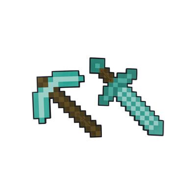 Disguise Minecraft Sverd & Hakke Sett Diamant Disguise Minecraft Sverd & Hakke Sett Diamant