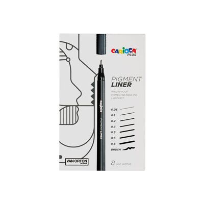 Carioca Plus Pigmentliner 8-Pakke Carioca Plus Pigmentliner 8-Pakke