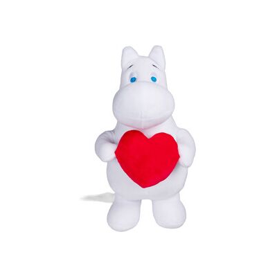 Mumin Mummitrollet med Hjerte 23 cm Mumin Mummitrollet med Hjerte 23 cm