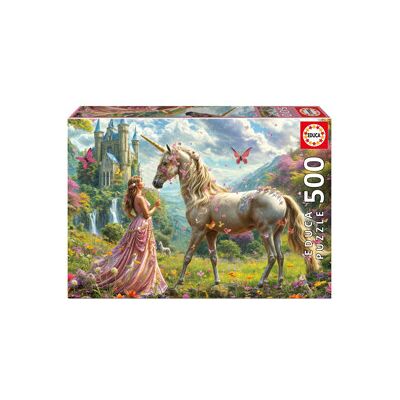 Educa Puslespill 500 Biter Unicorns & Butterflies Educa Puslespill 500 Biter Unicorns & Butterflies