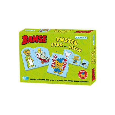 Egmont Kärnan Puslespill 6 Biter Bamse - Fra Stor til Liten Egmont Kärnan Puslespill 6 Biter Bamse - Fra Stor til Liten