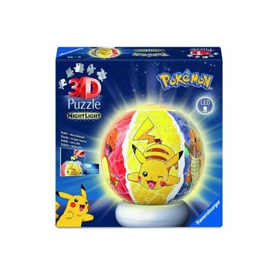 Ravensburger Puslespill 3D Pokemon Night Light 72 deler Ravensburger Puslespill 3D Pokemon Night Light 72 deler