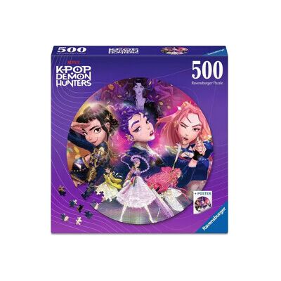 Ravensburger Puslespill 500 Biter K-Pop Demon Hunters Circle Ravensburger Puslespill 500 Biter K-Pop Demon Hunters Circle