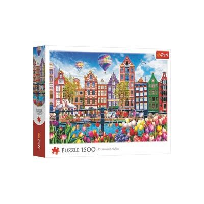Trefl Puslespill 1500 Brikker Fargerike Amsterdam Trefl Puslespill 1500 Brikker Fargerike Amsterdam