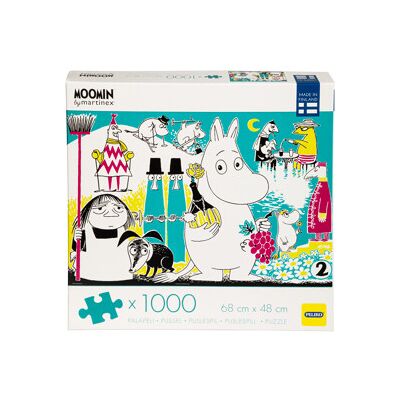 Peliko Puslespill 1000 brikker Mummitrollet Cover 2 Peliko Puslespill 1000 brikker Mummitrollet Cover 2
