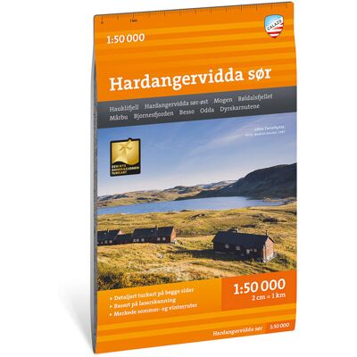 Calazo Turkart Hardangervidda Sør 1:50.000 Calazo Turkart Hardangervidda Sør 1:50.000