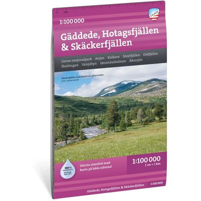 Calazo International Gäddede, Hotagsfjällen & Skäckerfjällen Turkart 1:100 000 Calazo International Gäddede, Hotagsfjällen & Skäckerfjällen Turkart 1:100 000