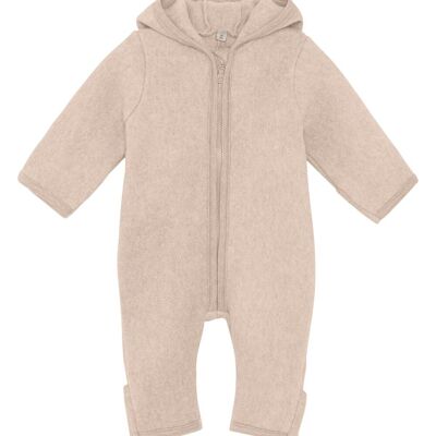 HUTTEliHUT Dress Med Ører Bomullsfleece Camel Melange (74 / 9 mnd) HUTTEliHUT Dress Med Ører Bomullsfleece Camel Melange (74 / 9 mnd)