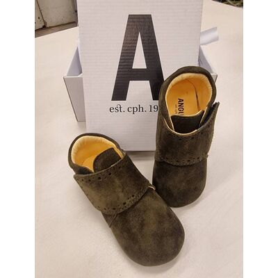 Angulus tøffel i semsket skinn, dark olive (22) Angulus tøffel i semsket skinn, dark olive (22)