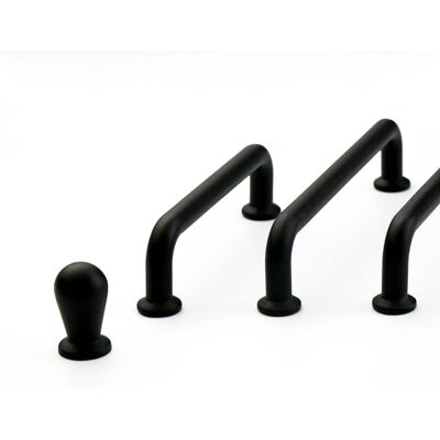 Håndtak, Metallisk, Svart "Casanuova" Knott, 96, 128, 192 Mm - Nuppi Håndtak, Metallisk, Svart "Casanuova" Knott, 96, 128, 192 Mm - Nuppi