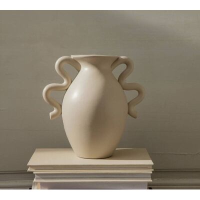 ferm LIVING Verso Bordvase - Kremfarge - Klassisk gresk stil ferm LIVING Verso Bordvase - Kremfarge - Klassisk gresk stil