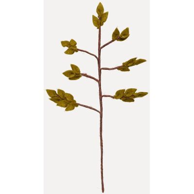 Und Ullfilt Grein Med Blader, Lys Grønn 46cm Und Ullfilt Grein Med Blader, Lys Grønn 46cm