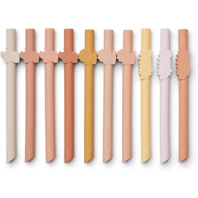 Liewood Badu Sugerør 10pk - Rosa Multimix Liewood Badu Sugerør 10pk - Rosa Multimix