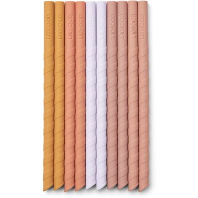 Liewood Timoti Silikonsugerør 10 Pk - Yellow Mellow Multi Mix Liewood Timoti Silikonsugerør 10 Pk - Yellow Mellow Multi Mix