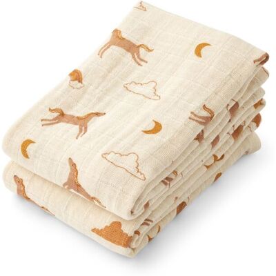 Liewood Lewis Økologisk Bomull Muslin 2 Pakninger - 65x65cm Liewood Lewis Økologisk Bomull Muslin 2 Pakninger - 65x65cm