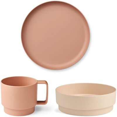 Liewood Walt Tableware Set Rosa Mix Liewood Walt Tableware Set Rosa Mix