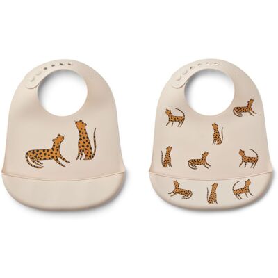 Liewood Tilda Silikonsmekke, 2pk Leopard Liewood Tilda Silikonsmekke, 2pk Leopard