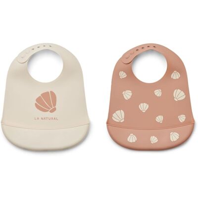 Liewood Tilda Silikonsmekke, 2pk Shell / Pale Tuscany Liewood Tilda Silikonsmekke, 2pk Shell / Pale Tuscany