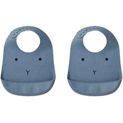 Liewood Tilda Silikonsmekke, 2pk Rabbit Blue Wave Liewood Tilda Silikonsmekke, 2pk Rabbit Blue Wave