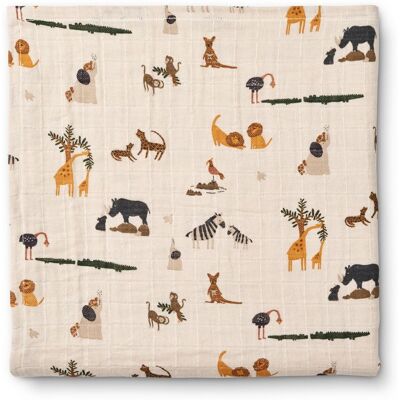 Liewood Ben Muslin Swaddle All Together Sandy Liewood Ben Muslin Swaddle All Together Sandy