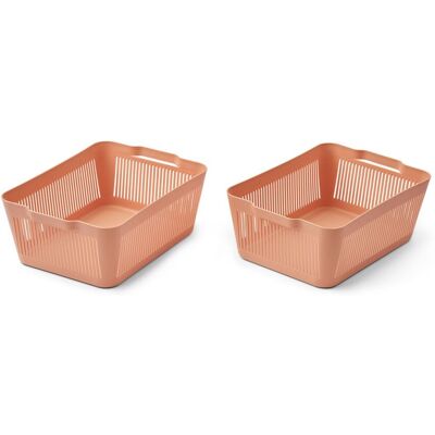 Liewood Makeeva Oppbevaringskurver, 2pk. Rosa Liewood Makeeva Oppbevaringskurver, 2pk. Rosa