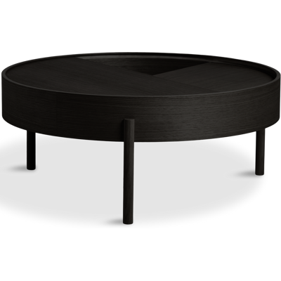 Woud Arc Coffe Table (Ø89 Cm) - Svartmalt Ask Woud Arc Coffe Table (Ø89 Cm) - Svartmalt Ask