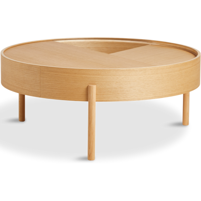 Woud Arc Kaffebord - Ø89cm Oljet Eik Woud Arc Kaffebord - Ø89cm Oljet Eik